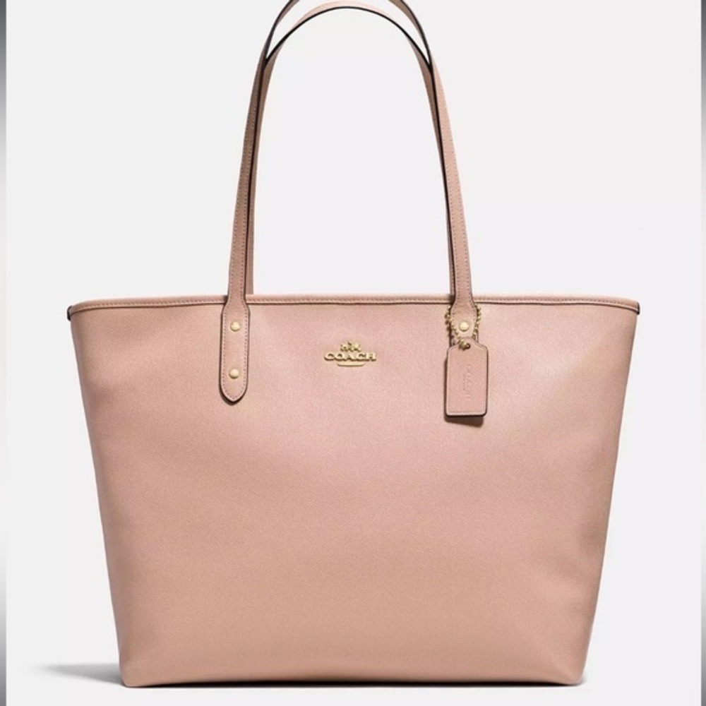 ▶️ Coach ◀️ Nude / Blush Large City Tote
